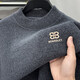 Kangaroo (Daishu) Integrierter Samt Halbschildkragenpullover -Pullover für Männer plus samtig verdickte Chenille -Strick -Basishemd für Winter Thermal Unterwäsche 9859 Schwarz 180/2xl