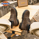 Dickies Martin Boots Men's Boots Winter New Men's Trendy and Versatile British Style Boots Men's Thick Sole Heightening Work Boots Coffee Color 46