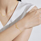 Chow Tai Fook SOINLOVE Cute Pet Zodiac Snake 18K Gold Bracelet VE201 Birthday Gift 15cm