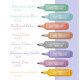 Guangna 6627 Morandi Metallic Glitter High-Precision Score High-Precision Score High Eye Score auffälliger Marker Stift 8 Farbset