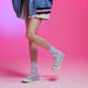 Converse official 1970S spring new men and women high-top canvas shoes cloud blue gray blue A06519C A06519C 42