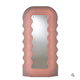 Smvp Strawberry Wave remplissage clair miroir à corps complet Memphis Miroir de style Miroir maison Internet Célébrité Miroir Miroir Sept Colors + Gradient Rainbow Light Wave Full-Body Mirror (U