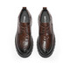[90% new] Belle pleated business leather shoes for men 24 spring new cowhide thick-soled formal shoes A1422AM4 black-single 42