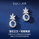IL&CO Youke natural sapphire earrings for women, light luxury earrings, birthday and Valentine's Day gifts for girlfriend and wife
