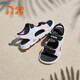 ANTA children's sandals, beach shoes for girls and boys, 2026 summer new style, breathable, comfortable, soft, open-toed students, light fog purple/Anta white/black-1 38