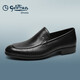 Goldlion men's shoes loafers punched breathable sandals business casual shoes G580420170AAD black 40