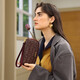 Mashalanti Sac Fermoire de cartes de qualité Femme 2025 Sac de carte Luxury Luxury Women's Coin Wallet Mother's Fay Cadeaux pour maman Wine Red New Fashion Style