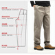 JEEP SPIRIT Jeep casual pants for men summer thin pure cotton work pants for men loose straight pants for large size middle-aged and elderly men's pants NHHS-9901 black plus velvet + light gray plus velvet XL (170-190Jin[Jin equals 0.5 kg])