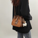 
viney's new bucket bag women's bag brand crossbody bag fashionable shoulder bag birthday gift for girlfriend wife [brown] high-end and luxurious