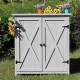 Global Outdoor Imperping Suncreen Garden Storage Cabinet de rangement de jardin Balcon de rangement Balconie de rangement Armoire de rangement de style gris haut de gamme 695 * 5201420mm