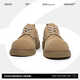 AMAOTON Derby Schuhe Herren 2024 Neue Fell -Freizeit -Lederschuhe Dicke Sohle runde Zehen hohe Schuhe Low Top Fashion Martin Boots 3888 Sandfarbe Standard Größe 42 Herrengröße
