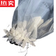 
Selected high-end bride wedding veil, beautiful retro lace wedding headdress travel photo host to get a certificate holder and hold a certificate style