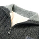 
JEEP SPIRIT knitted sweater men's autumn and winter style plus velvet thickened long-sleeved cardigan jacket casual sweater large size sweater men's winter dark gray L