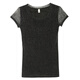 Pierre Cardin modisches Mesh Spitze Hemd runden Hals Heiße Gold kurzärmelige Basishemd auf 2025 Sommer Neues T-Shirt kleiner Hemd Trend 983# Runde/Kragen-Rose Red M.