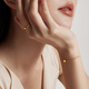 Chow Tai Fook Fook Crop Crop Plain Ring Women (frais de travail de 160) n ° 10, environ 1,3 g EOF1296