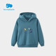 Liady Room Kinderbekleidung Jungen und Mädchen Kapuze -Sweatshirt Cartoon Buntes Fleece Top Winter Dunkelblau 120 cm/6 Jahre alt