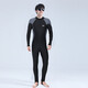 Yobel men's one-piece swimsuit snorkeling surfing wetsuit swimsuit long-sleeved trousers sun protection quick-drying full body warm swimsuit black and gray M recommended 150-160CM weight 95-110Jin Jin equals 0.5 kg