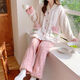 Simple direction pregnant women's warm clothes thickened and plus velvet 200 Jin [Jin equals 0.5 kg] can be worn in autumn and winter fat mm large size pregnant women's pajamas for women in winter plus plus velvet -my 9913 (Yugui Rabbit) L (100-120.6