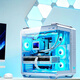 ASUS magazine GT502 column-free sea view room white host 9800X3D 5070Ti 5080 5090D white Vulcan graphics card game thousand frames e-sports DIY assembly computer 1 R7 9800X3D+RTX5070