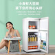 Chigo Retro Refrigerator Small Large Capacity Home Rental Refrigerator Cosmetics Internet Celebrity Refrigerator Freezer First-Class Energy Efficiency Small Refrigerator Energy Saving 72L White Retro Model