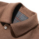 ANTONIO [Customized doppelseitig] Neue Herbst- und Winter-Revers-Wolljacke für Herrengeschäft, die kurze einbrustige Jacke Camel 52 (180/96A) pendelt.