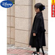 Disney (DISNEY) manteau en laine pour fille manteau en laine mi-long 2024 automne et hiver nouveau style épaissi manteau polyvalent tendance noir 150 cm