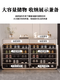Clocked shoe cabinet home door modern simple light luxury entrance cabinet high-end door stool against the wall hot storage cabinet AD983 [light gray] 120cm-high-leg style [painted bright]