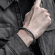 
Cottontail rabbit retro black vine solid bracelet bracelet men's trendy personality open-mouth bracelet men's accessories black vine [optical opening]
