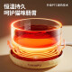 Huiyimu (Huiyimu) Température constante Chauffage Chat Cat Bol yogourt Machine Bol d'eau potable Bol en conserve en céramique d'alimentation en céramique Cat Bol de chat Disenseur numérique Affichage numérique à 3 vitesses PAD à température constante + 350 ml de lait jaune