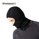 SmartWool250 Serie 100% Merino Wool Head Covero a prueba de frío y cálida máscara de esquí de invierno C967 Negro 001 Tamaño universal