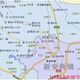 Mengzi City map 1.1 meters can be customized to divide the administrative and transportation areas of Yunnan Province
