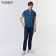 
Scofield new men's spring and autumn fashion casual trend comfortable short-sleeved pullover sweater blue L (175)