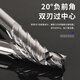 纪俪田定制75度整体金属陶瓷立铣刀圆鼻刀球刀光镜面P20淬火料CNC铣刀 610064F