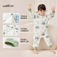 Wellber Schlafsack Baby warmes Baby Anti-Knick-Quilt-Quilde Frühling und Herbst Kinder Einteilige Pyjamas Panda 120 cm