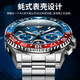La nouvelle montre mécanique entièrement automatique multifonctionnelle Lumineuse Afficée Perpetual Calendar Men de montre masculine Classement Top Ten Top Ten Top Ten Top Famous Watchs 3271 Ceinture en acier Blue Men