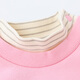 
little mori little forest children's clothing girls sweatshirt children's top half turtle neck autumn and winter clothes light pink 110 cm/4 years old