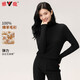 Yalu cardigan women 100% pure wool 2025 new turtleneck solid color fashion sweater autumn and winter base sweater pink M