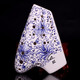 Feng Ya Ocarina tiré à la main à trois tubes Mido C ovale, AC à trois tubes au niveau de la performance, large gamme, bleu à trois tubes et blanc [ouverture avant]