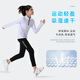 Yu Yufan Children's Badminton Training Suit Set for Men and Girls Autumn and Winter Long Sleeve Quick Dry Clothes Table Tennis Jumping Rope Sports Running Suit 9793 Black + 9981 Fake Two-piece Gray Trousers 24-size height 130-140cm50-60Jin [Jin equals 0.5 kg]