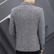 Jackets Single Smith Smith Traje para hombres Spring y Autumn Nuevo estilo coreano Corea de moda Slim Corneroy Tuitio Top de hombres Light Grey M