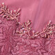 Ma Tiannu Spring and Summer New Pink Embroidered Lace Short Sleeve Dress Gown Hip MTS738DR0 Pink S