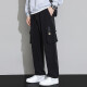 Specht Arbeitsplatte für Männer im Frühling und Sommer Neue Arbeit Casual Hosen für Männer in trendigen losen einfachen modischen und vielseitigen langen Hosen 9930 Black 2xl