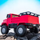 Navo Mercedes-Benz Children's Offroad Fernbedienung Doppelsitz Vierrad, super große Jungen und Frauen Kinder, Kinder mit Allrad-Lastwagen können für Erwachsene sitzen. Lackiert rot + Allradantrieb + weicher Lederstuhl + Vollfunktion + Aufbewahrung