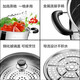SUPOR steamer 304 stainless steel double-layer thickened compound bottom soup pot with steam grid household induction cooker gas stove double-layer thickened diameter 26cm