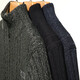 
JEEP SPIRIT knitted sweater men's autumn and winter style plus velvet thickened long-sleeved cardigan jacket casual sweater large size sweater men's winter dark gray L