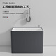 Daphnsa ceramic mop pool Nordic gray floor-standing balcony large mop pool household bathroom sink mop pool 1047 gray + no faucet