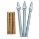 JINGGONG Grade 8.8 Chemical Bolt Chemical Anchor High Strength Chemical Expansion Bolt Fixing Agent M12M16M20 Grade 8.8 M20*260 (2 sets/including chemicals)