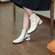 Bottes ECCO AIBU pour femmes, Nouveau cuir de mode Bottes minces à talon épais pour les femmes en automne et hiver, sculpture 222413 Pays de publication à l'étranger 01378 35