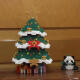 Wuji kompatible Lego Christma Weihnachtsbaum Elch Schneemann Bau Block Ornamente Mikrokornversammlung Kinderspielzeuggeschenke. Erhöhen Sie Santa 2694 Pellets für Lieferwerkzeuge