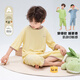 
Zuoxi children's pajamas boys summer clothing 2025 new summer boys home clothing set air conditioning suit light yellow 160